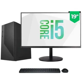 Computador Completo Intel Core I5, 8gb Ram, Ssd 240gb, Monitor 19 Led, Windows 10 Pro - Bluepc Plus Cdbp-plu10