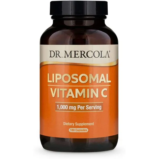 Vitamina C Liposomal 180 Capsulas 1000mg. Dr Mercola Sabor Insípido