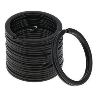 5x10 Uds Anillo Redondo De Acero Inoxidable Llavero 5x10 Uds Anillo Redondo De Acero Inoxidable Llavero