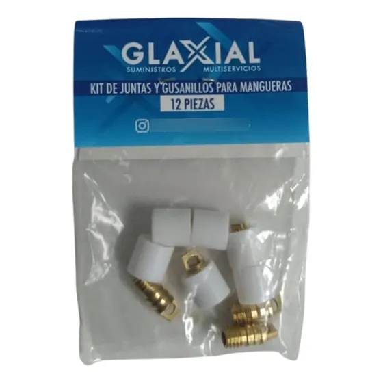 Junta De Manguera Con Gusanillo Material Viton Blanco 12ud