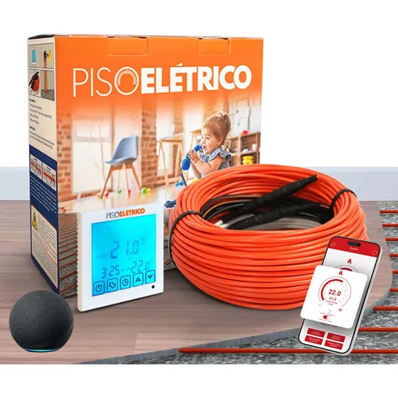 Kit Piso Térmico Elétrico Aquecido Banheiro Até 5m2 Wifi