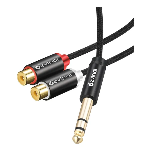 Cable Rca 2rca Y 3trs Splitter Audio Estéreo 1'