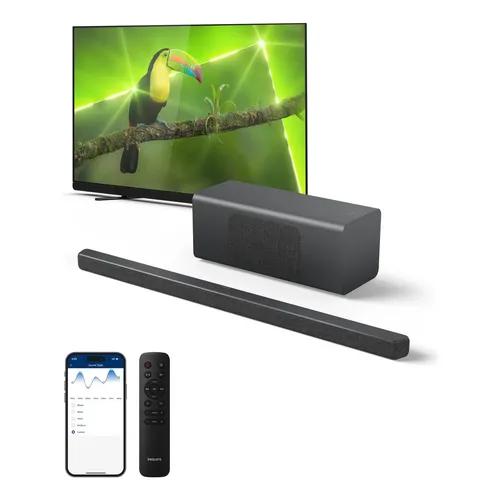Barra De Sonido Philips B5109 Sonido 2.0 Canal Dts Virtual:x