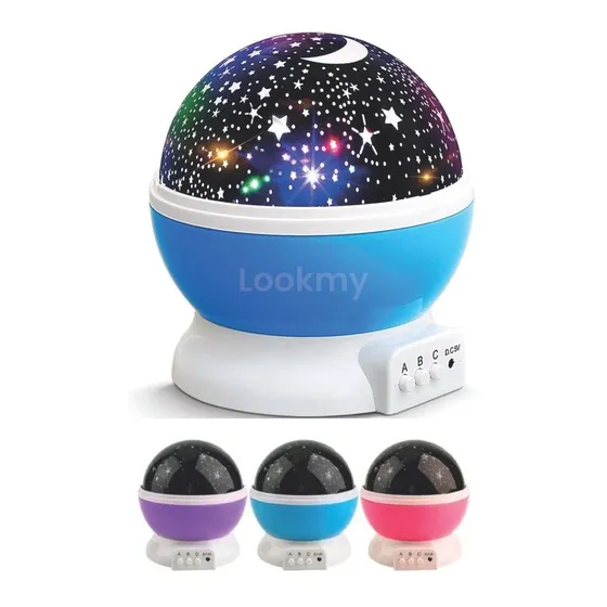 Veladores Infantiles Led Lampara Niños Color De La Estructura Celeste