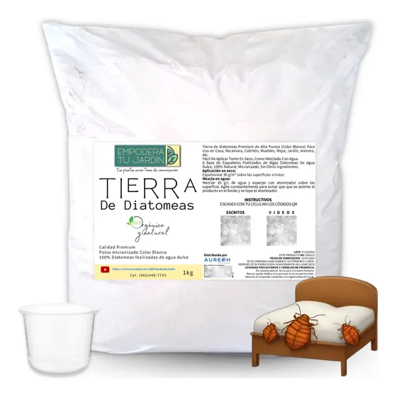 1kg Polvo De Diatomeas Insecticida Tierra Diatomeas Chinches