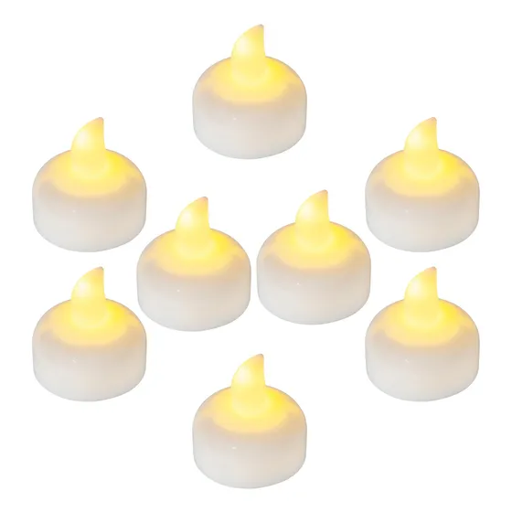 Velas Led Flotantes Sin Llama Blancas, Impermeables.12un