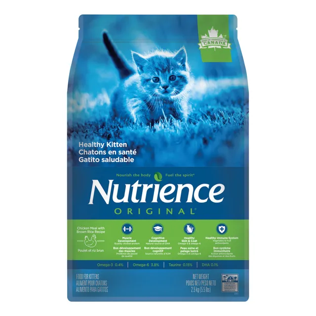 Nutrience Alimento Pollo Arroz Integral Omega 3 Y 6 Gatitos