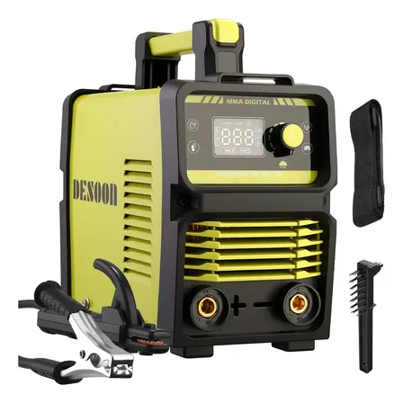 Máquina De Solda Inversora 160a Eletrica Portatil Mma Tig Lift Tensão Dupla 127v 220v Com Vrd Visor Digital E Função Antiaderente Desoon Verde-claro 127/220v