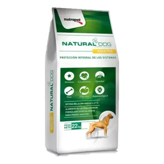 Alimento Seco Perro Adulto Natural Dog Sabor Carne Pollo Pescado 22 Kg | Cuotas sin interés