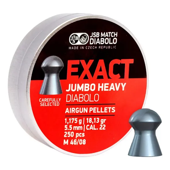 Chumbinho Jsb Exact Jumbo Diabolo 5.5mm 18,13gr 250un C Nota