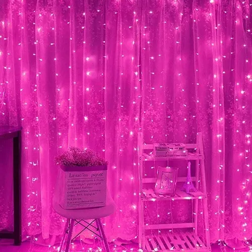 Cortina 240 Luces Led  3 X 3  Metros  Navidad  Decoracion