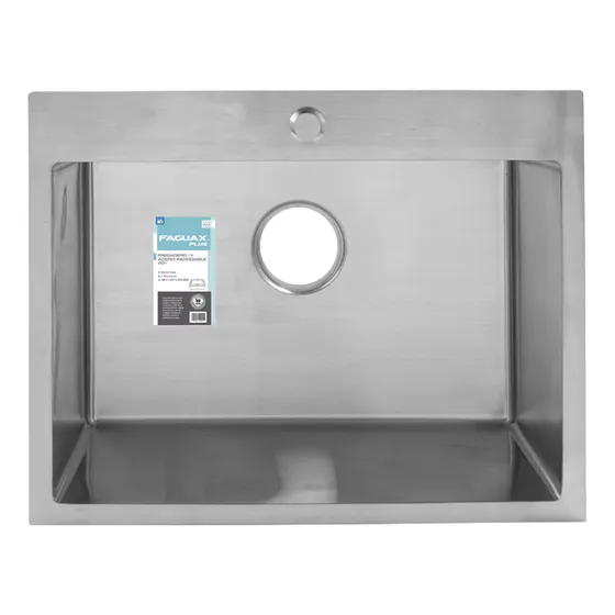 Fregadero Aceroinox Una Ponchera 70x45,7x25,4cm Faguax