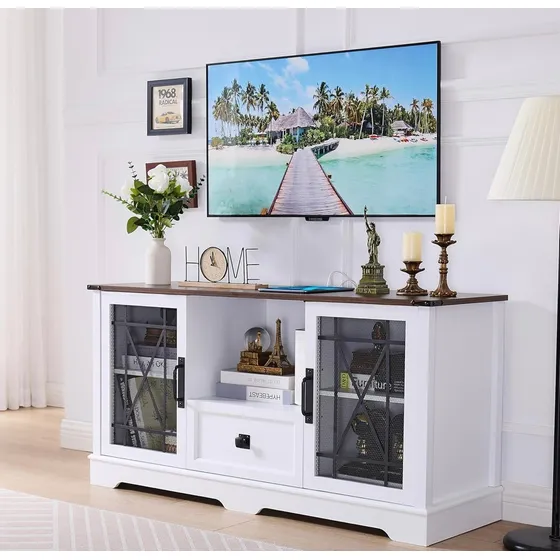 Mueble De Tv Tipo Granja Para Sala De Estar.