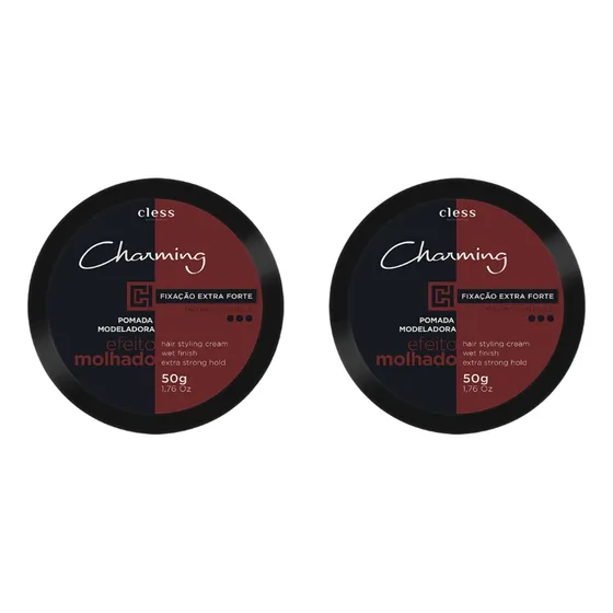 Pomada Capilar Charming 50g Extra Forte Efeito Molhado-2un
