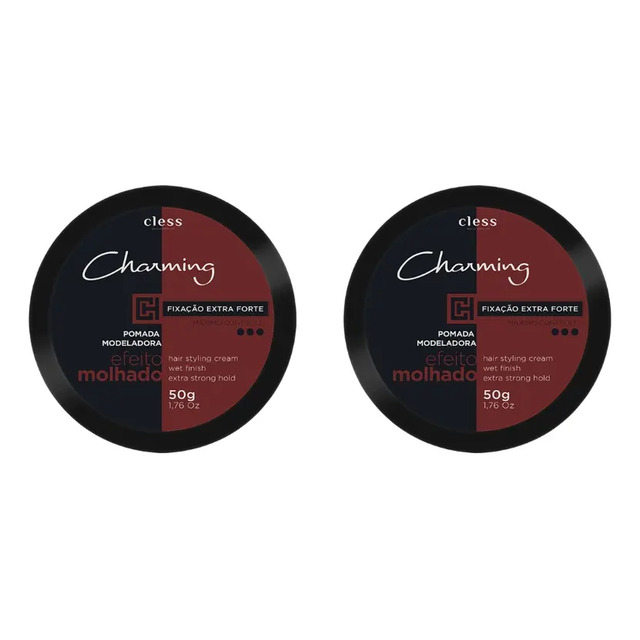 Pomada Capilar Charming 50g Extra Forte Efeito Molhado-2un Pomada Capilar Charming 50g Extra Forte Efeito Molhado-2un