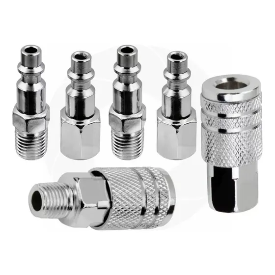 Juego De 4 Conectores 2 Coples, Compresor Aire, Otua 27030