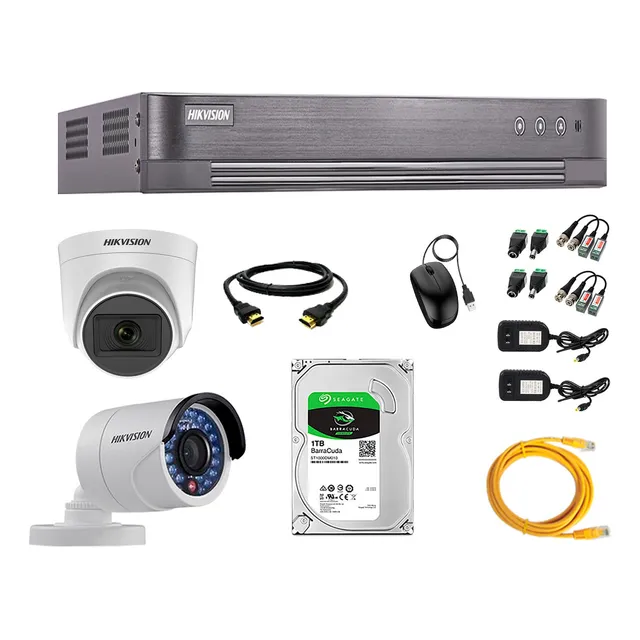 Cámaras Seguridad Kit 2 Hd 720p 1tb | 1 Camara C/ Microfono