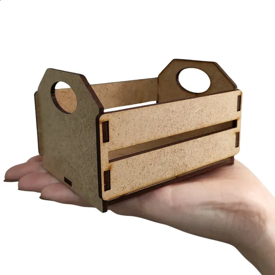 20 Lembrancinha Mini Caixote Caixotinho Mdf Cru Decoração