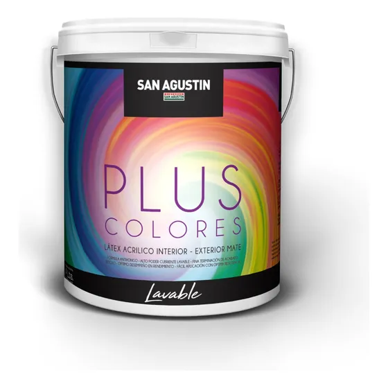 Latex Lavable San Agustin Interior Exterior Color 4 Litros