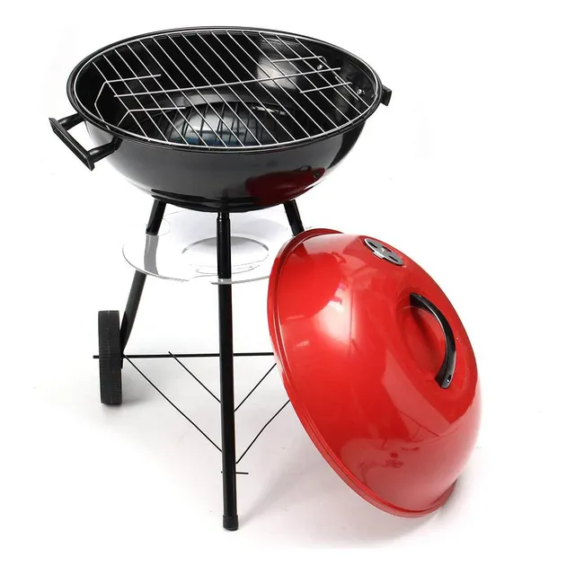 Parrillero Movil Bbq Portatil C/ruedas Ytapa 72x43cm El Rey