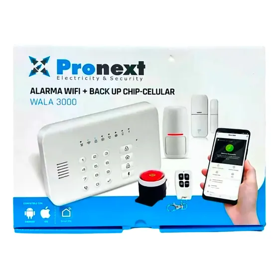 Sistema De Alarma Inalambrica Wifi App Pronext Wala 3000