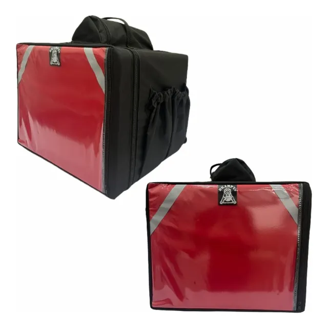 Bag Mochila Bolsa Entrega Pizza Lanche Isopor Vermelho