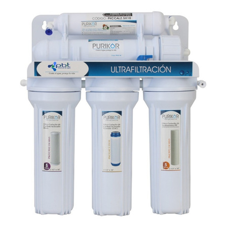 Filtro De Agua Sistema De Ultrafiltración Marca Purikor De 5 Etapas Para Flujo De 0.66 Gpm Pkuf-5 Filtro De Agua Sistema De Ultrafiltración Marca Purikor De 5 Etapas Para Flujo De 0.66 Gpm Pkuf-5