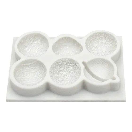 Moldes De Silicona Para Chocolate Con Forma De Planetas, Mol