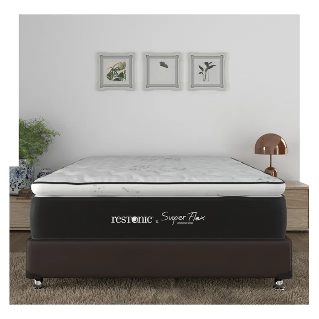 Colchon Queen Size Restonic Foam Lumbar Descanso