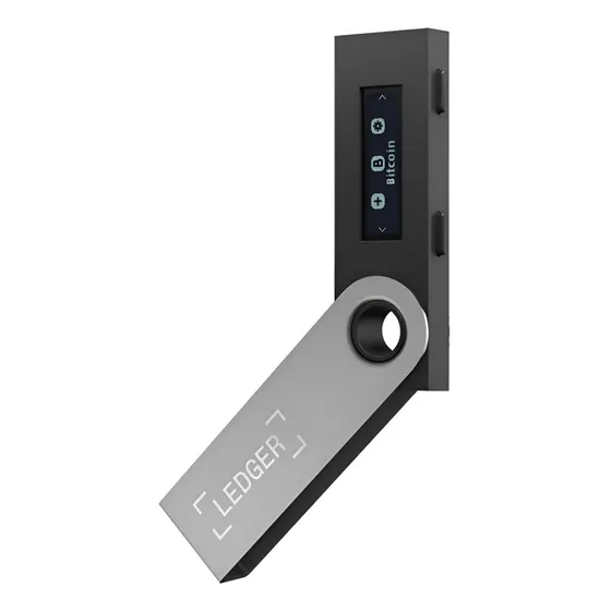 Carteira Cold Wallet Ledger Nano S Americano Lacrado Preto