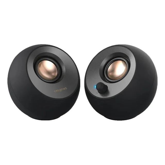 Parlante 2.0 Creative Pebble V2 Conexión 3.5mm Usb-c - Negro