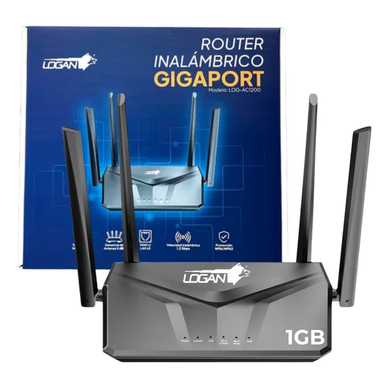 Router Ac1200mbps Wifi Repetidor Rompemuro Video 4k Hd Fibra