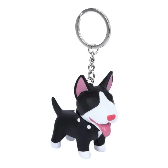 Llavero Cachorro Bull Terrier - Perro Raza Regalo Black