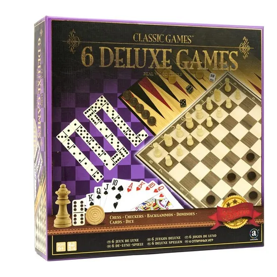 6 Deluxe Games ! Juego De Mesa Ambasador Original Nuevo