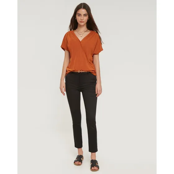 Pantalon Mujer Patprimo Chino Negro Algodón 30071784-10