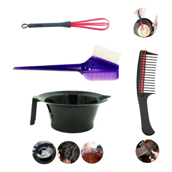 Envase Taza Para Mezclar Tintes, Brocha, Peluquería Barberia