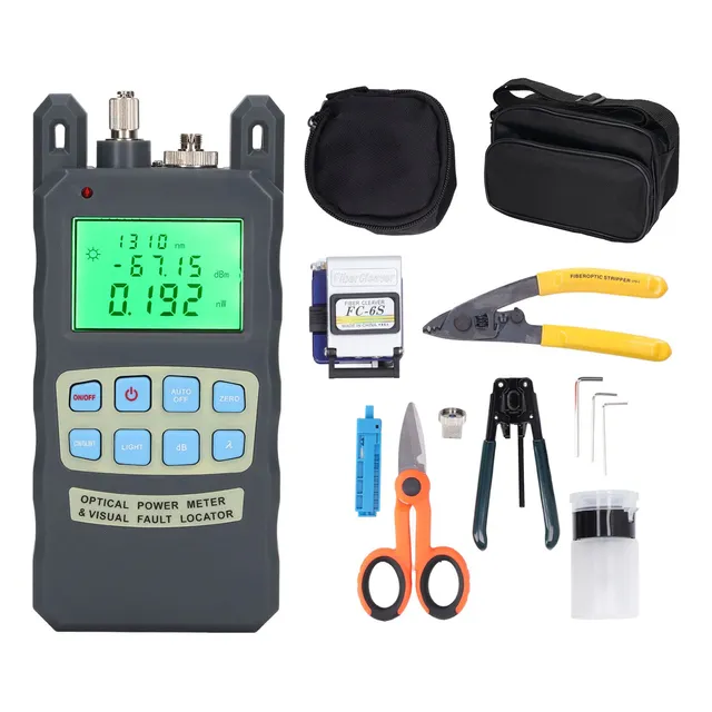 Kit De Herramientas De Fibra Óptica Ftth Terminación Y Medic