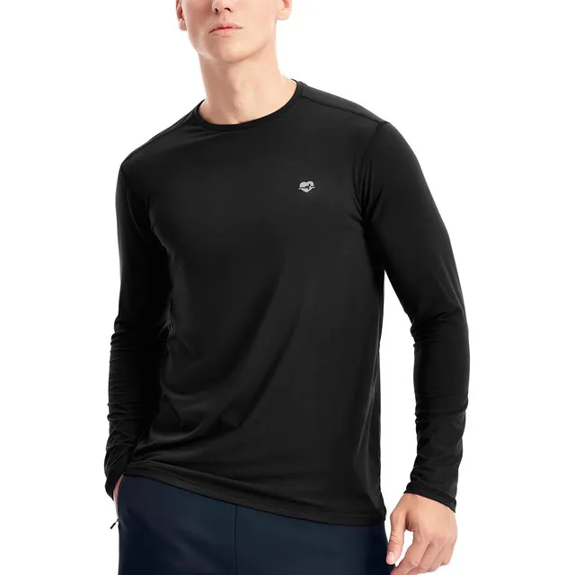 Camisa Capa Base Para Hombre Manga Larga Atletica Correr
