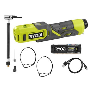 Inflador De Llantas Y Balones Ryobi, Inalambrico Recargable Inflador De Llantas Y Balones Ryobi, Inalambrico Recargable