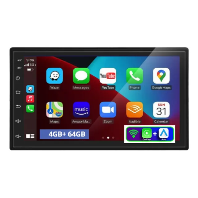 Central Multimídia 4g+64g Android 13.0 7  Gps Bluetooth