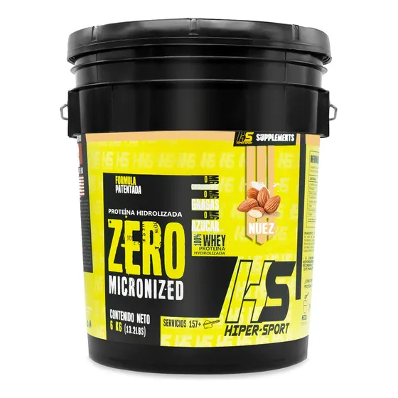 Proteína Whey Hs Hidrolizada Isolate Hiper Sports 6 Kg Drops Sabor Nuez