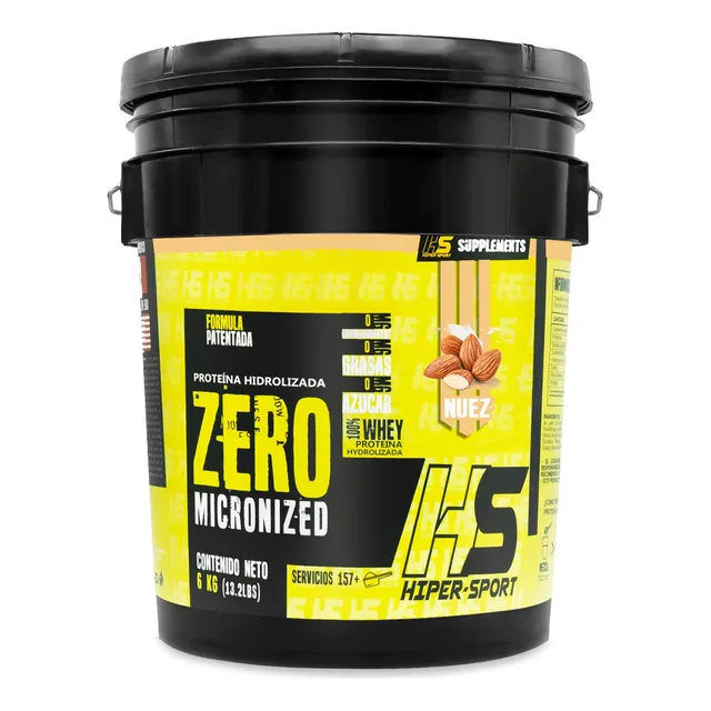 Proteína en polvo Whey HS Supplements Hidrolizada Isolate Hiper Sports 6 Kg Drops Sabor Nuez