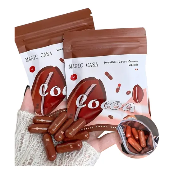 Prueba 10 Tonos: Mini Labiales Cápsula Magic Casa Larga Dura 10 Colores