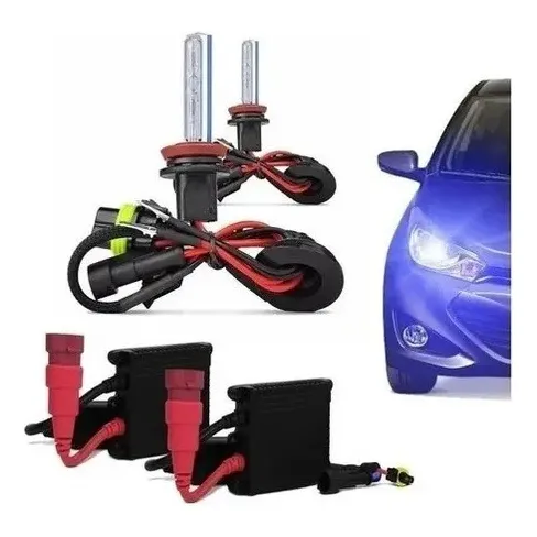 Kit De Luces Hid (3.000k) H1 H3 H7 H11 9005 9006 880 Azul