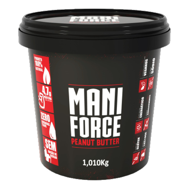 Maniforce Pasta De Amendoim Integral 100% Amendoim - 1kg Maniforce Pasta De Amendoim Integral 100% Amendoim - 1kg