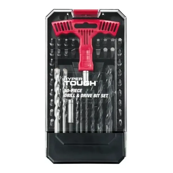 Juego De Puntas Y Brocas Destornillador Hyper Toug 50 Piezas