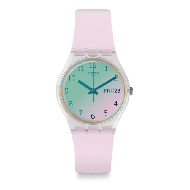 Reloj Swatch Mujer Rosa Claro Originals Gent ULTRAROSE Ge714 Silicona