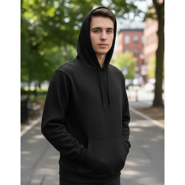 Blusa Moletom Canguru Liso Básico Premium Várias Cores