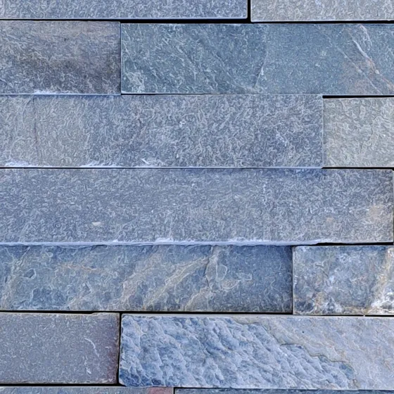 Piedra Laja Gris Plata Línea Bastones Formato 5 Por Largos 