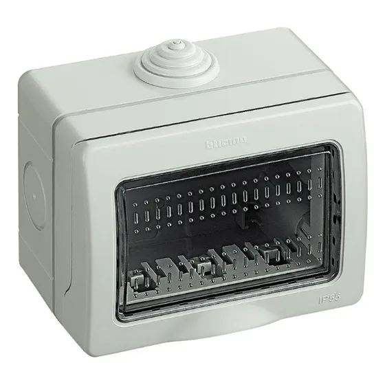 Caja Idrobox Sobrepuesta Ip55 3 Módulos 25503 Bticino